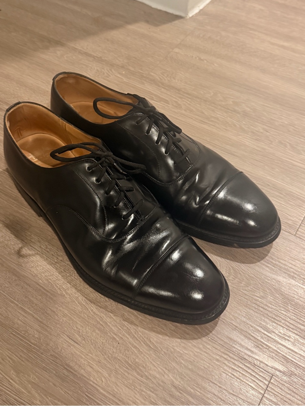Churchs Custom Grade Cap Toe Oxford Sz 9.5F Uk 10.5 US Mens Black England